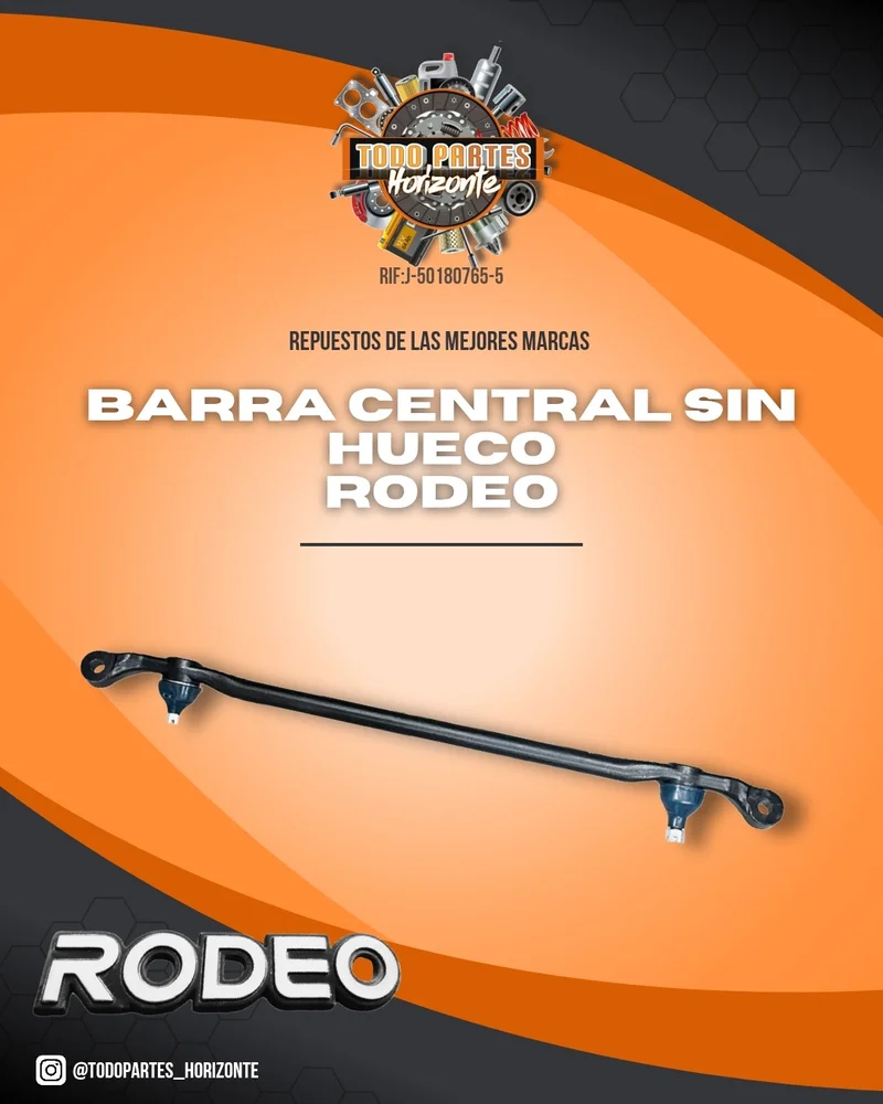 Repuesto BARRA CENTRAL SIN HUECO RODEO original