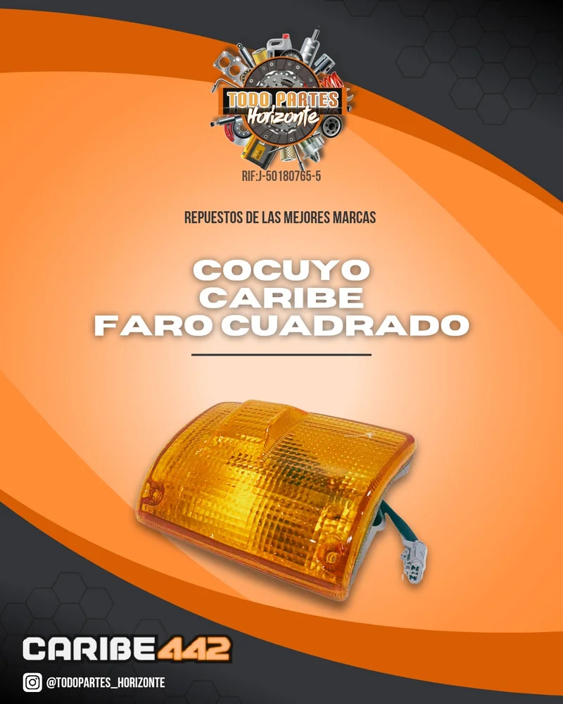 Fotografía de repuesto Cocuyo Caribe Faro Cuadrado original - Todo Partes Horizonte