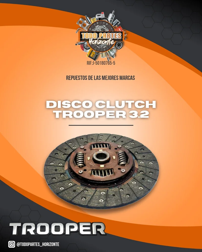 Fotografía de repuesto Disco Clutch Trooper 3.2 original - Todo Partes Horizonte
