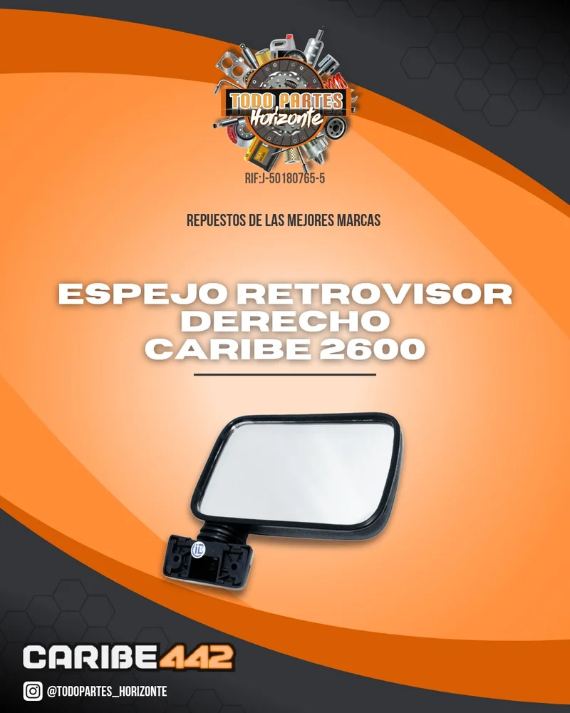 Repuesto ESPEJO RETROVISOR DERECHO CARIBE 2600 original