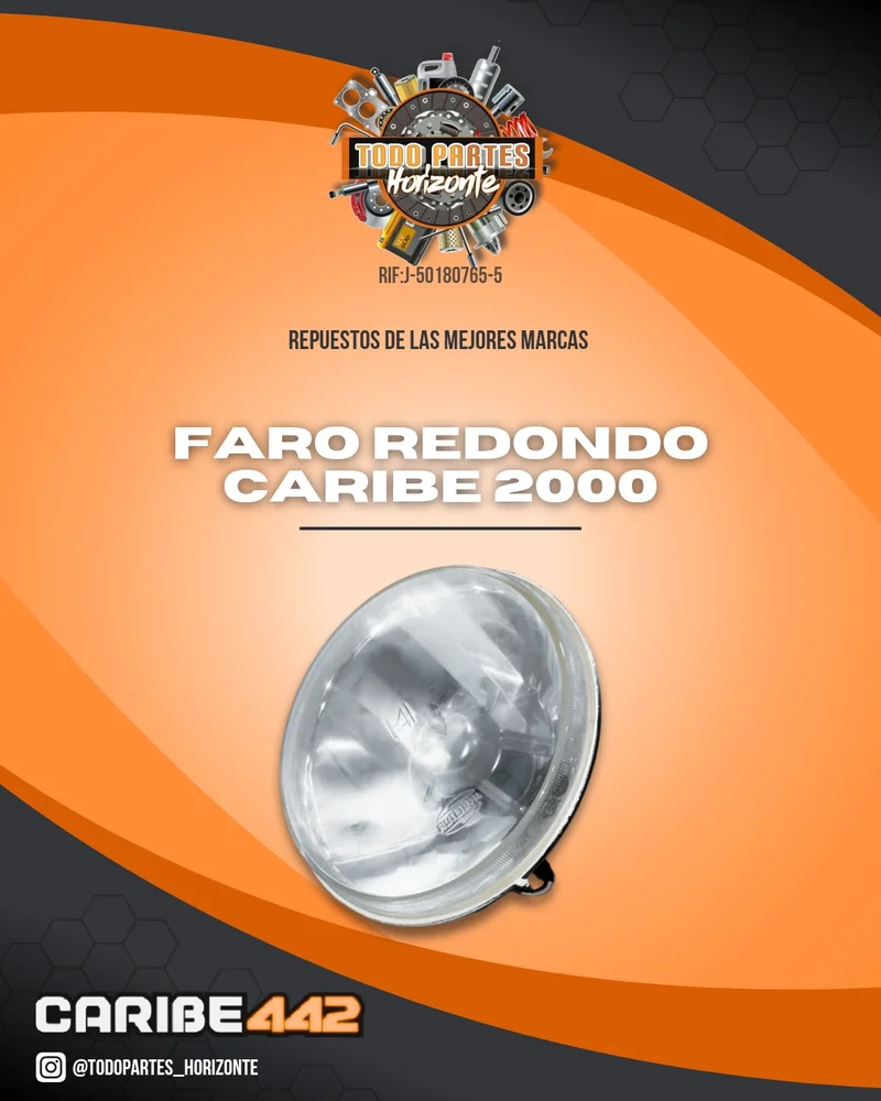Fotografía de repuesto Faro Redondo Caribe 2000 original - Todo Partes Horizonte