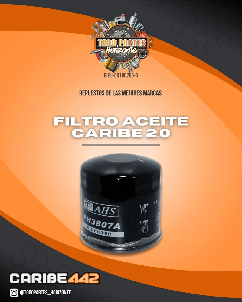 Repuesto FILTRO ACEITE CARIBE 2.0 original