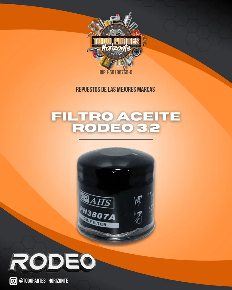 Fotografía de repuesto Filtro Aceite Rodeo 3.2 original - Todo Partes Horizonte