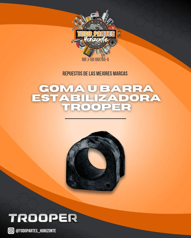 Repuesto GOMA U BARRA ESTABILIZADORA TROOPER original
