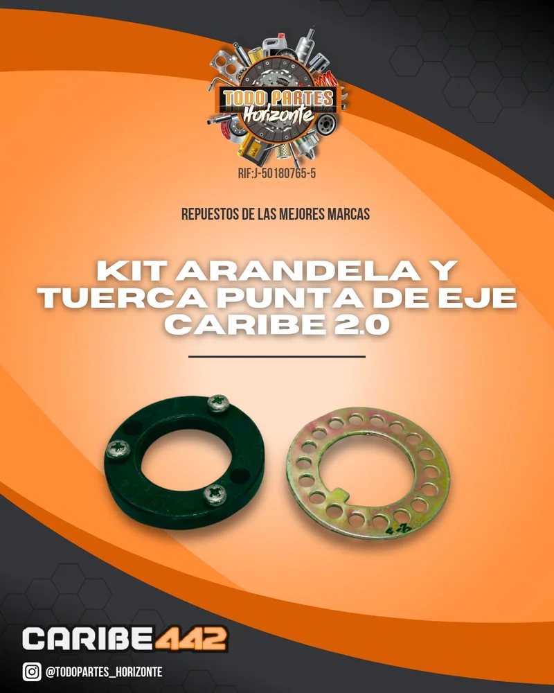 Repuesto KIT ARANDELA Y TUERCA PUNTA DE EJE CARIBE 2.0 original