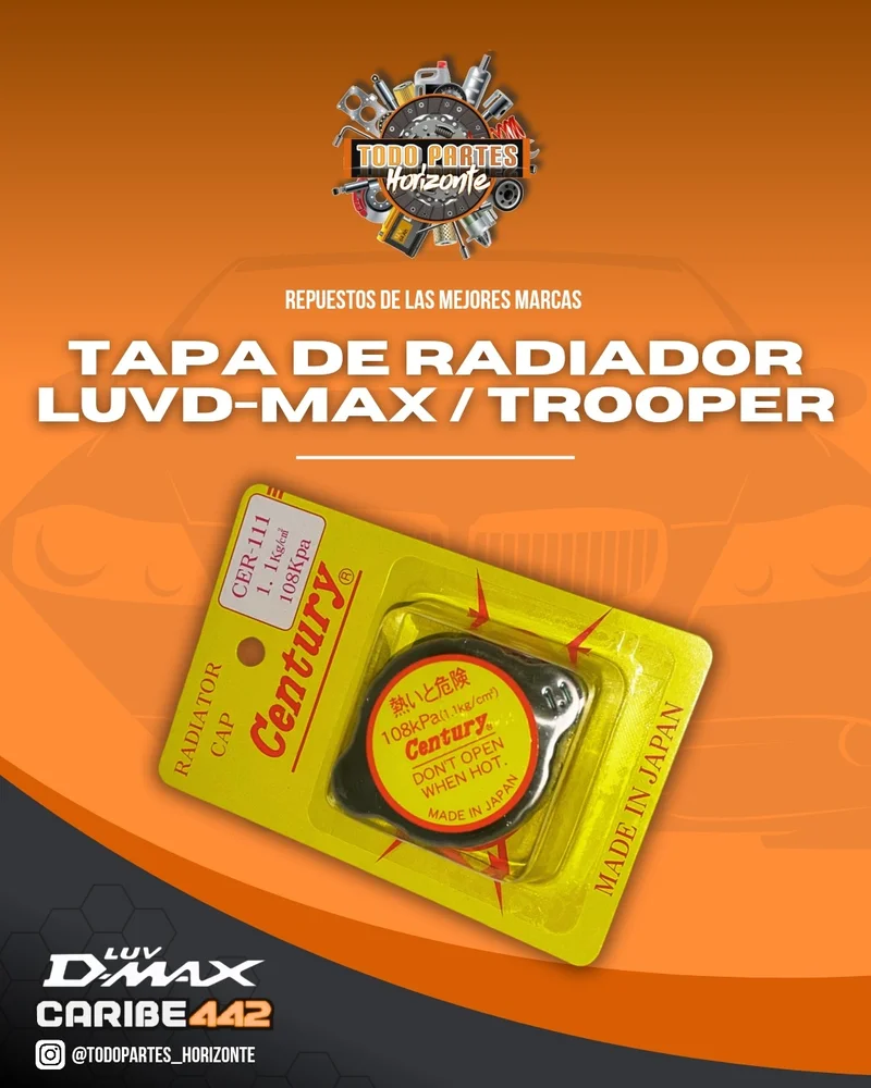 Repuesto TAPA RADIADOR LUV D-MAX / TROOPER original